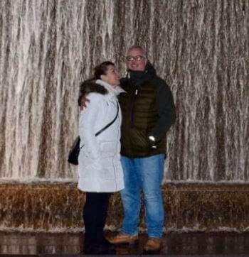 Tony Mount with his wife Debbie Mount.